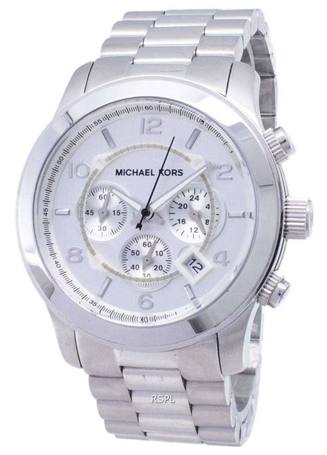 michael kors mk silver watch|silver michael kors watch men.